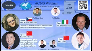 ACNS Webinar - Sept 14 - Cavernomas  Comparison of Treatment Approaches \u0026 Wearable Neuronavigation s