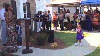 Tiffany Fowler - homeowner comments at dedication (300th home!)