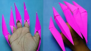 How to make easy Origami Claws ? Origami claws with  pape-DIY Easy Origami.