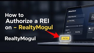 How to authorize a REI portal on RealtyMogul - Full Guide