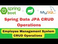 🔴  Spring Data JPA CRUD Operations with Spring Boot | JpaRepository | CRUDRepository #springboot 🔥🔥