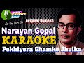 Pokhiyera Ghamko Jhulka Karaoke Track With Lyrics I Narayan Gopal I Original Remake