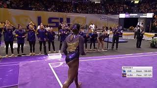 Kiya Johnson Floor LSU vs Kentucky 2020 9.975