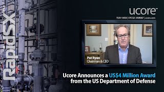 Ucore Rare Metals Inc. | Ucore Announces a US$4 Million Award from the US Department of Defense