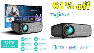 ThundeaL Full HD 1080P Projector LED Video 3D Proyector Big Screen TD97 Projector 4K Phone Beamer Ne