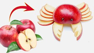 Эстетическое развитие: Как вырезать лебедя из яблока | Apples Cutting Garnish