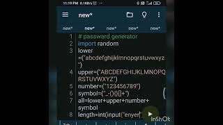 Creating a RANDOM PASSWORD GENERATOR in Python (2023)