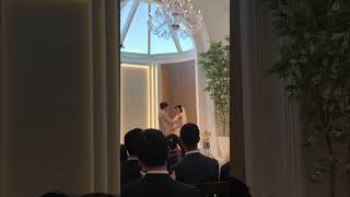 誓いのキス　kiss of oath# kiss #wedding#結婚式#couple#夫婦