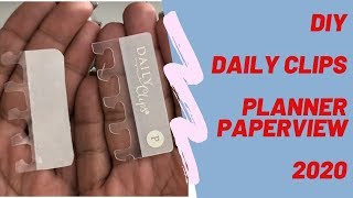 Como fazer Daily Clips para o seu  Planner Paperview em casa