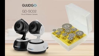 GUUDGO GD SC02 720P Cloud Wifi IP camera. A set of detachable, grinding diamond disks for a dremel.