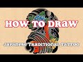 How To Draw Japanese Traditional Tattoo | Best Tattoo | Time-Lapse