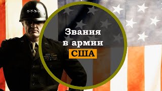 Звания в армии США по возрастанию. Американская армия