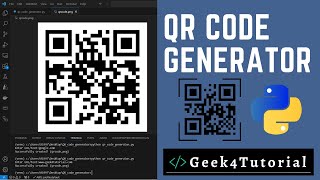Python QR Code Generator | Creating QR Code in Python | Python Projects for Beginners
