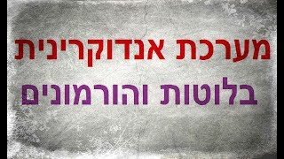 מערכת הורמונלית אנדוקרינית, בלוטות והורמונים, אנדוקרינולוגיה, מערכת אנדוקרינית, מערכת ההפרשה הפנימית