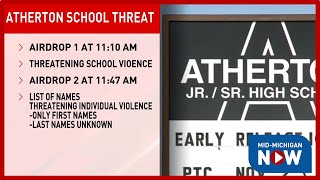 Airdrop threats made at Atherton Community Schools, school to remain open