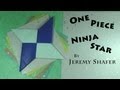 One-Piece Origami Shuriken Ninja Star Tutorial