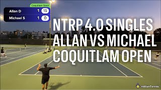 THIS MATCH GOT SPICY!! | NTRP 4.0 SINGLES | Allan vs Michael | Coquitlam Open 2024