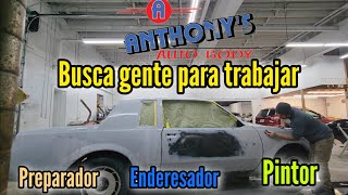 taller de hojalateria y pintura en estados unidos!!bloqueando y lijando primer con agua!