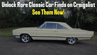 Unlock 10 Timeless Classic Cars on Craigslist Today!