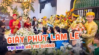 Giây phút làm lễ tại nhà Hà Trí Quang