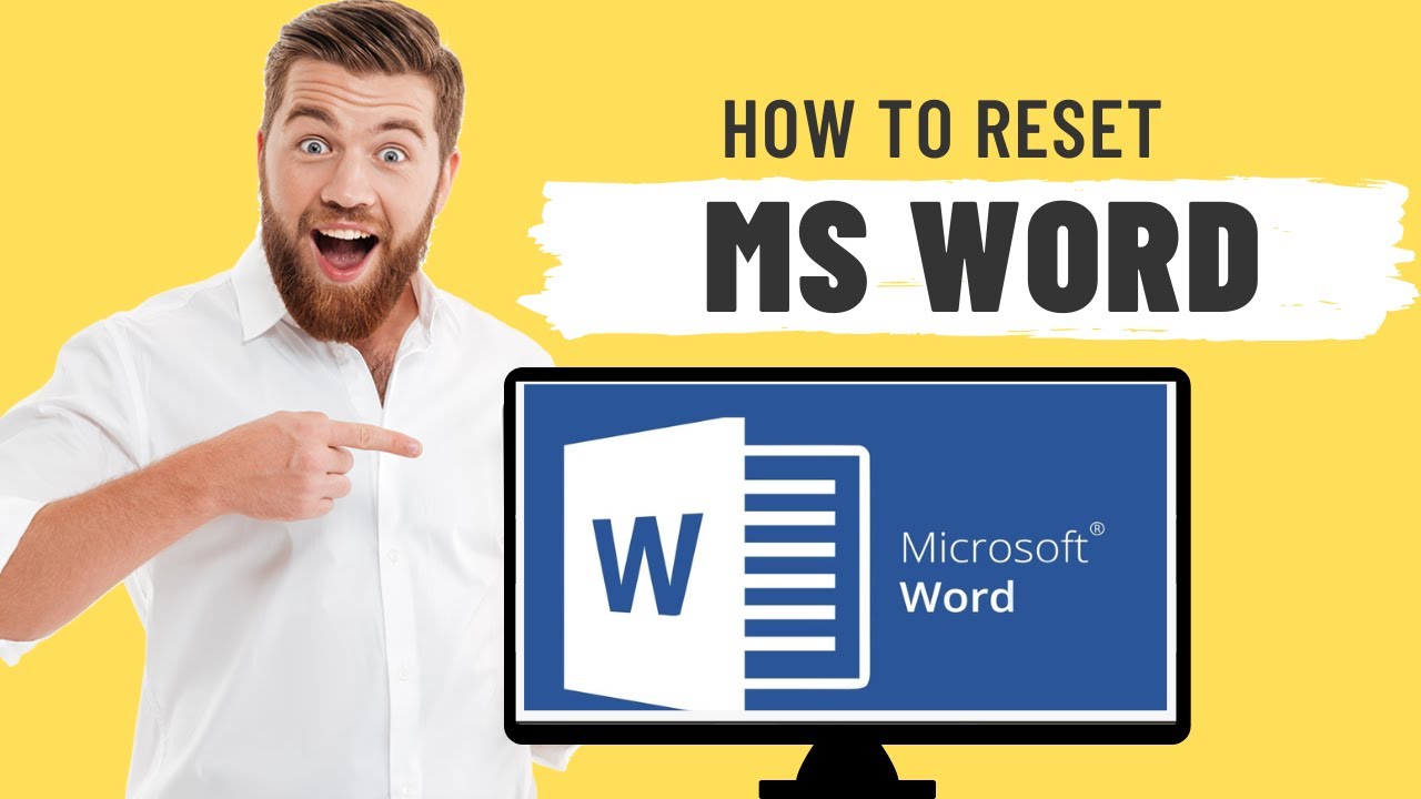 How To Reset Microsoft Word To Default Settings - YouTube