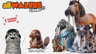 WALRUS animash gameplay animal merge supreme, cute animal