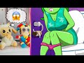 Dolly and Pomni React to INSIDE OUT 2 and DIGITAL CIRCUS Animations | TikTok Funny Videos # 195