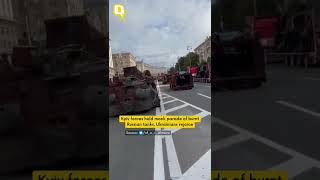 Kyiv Forces Parade Burnt Russian Tanks, Mock Russia While Ukrainians Rejoice