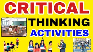 critical thinking activities l critical thinking exercises l critical thinking questions