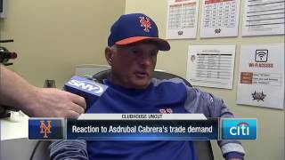 Mets manager Terry Collins reacts to Asdrubal Cabrera drama