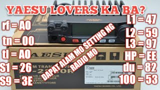 YAESU 2900 \u0026 2980 SETTING PARAMETERS