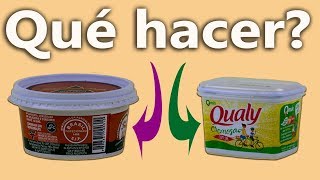 Manualidades con envase de Mantequilla