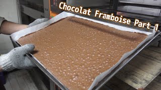 最強スポンジケーキ！味濃厚しっとりスポンジ“ビスキュイショコラダマンド”の作り方 Chocolat Framboise 1｜ビルソンローラーズ