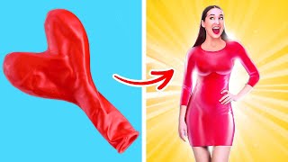 BRILLIANT BEAUTY HACKS FOR GIRLS! || Funny Clothing DIYs by 123 Go! GOLD