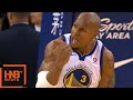 David West Powerful Dunk / Warriors vs Blazers