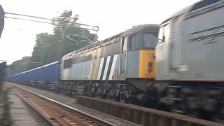 DC Rail class 56| 56091 and Ex Fast line 56301 working 6Z61 on the Berk and Hants 27/07/2023