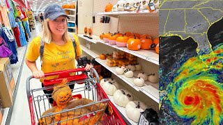 Preparing for Hurricane Ian & Halloween Decor Hunting (Target, Home Depot, Publix) Orlando, FL 2022