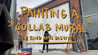 Painting a collaborative mural