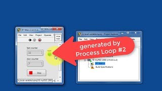 LabVIEW code: Local variable (RT) (expected results)