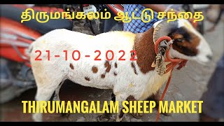 திருமங்கலம் ஆட்டு சந்தை! Thirumangalam goat market! 21-10-2022! Lifestyle farms!