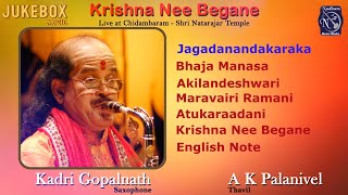 Krishna Nee Begane | Kadri Gopalnath | Saxophone | Instrumental Jukebox