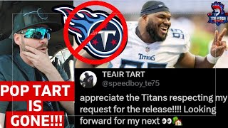 TEAIR "POP" TART is GONE!!! Tennessee Titans Lose An IMPORTANT Player! Titans News, Updates, Rumors.