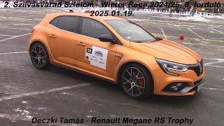 Deczki Tamás - Renault Megane RS Trophy 2. Szilvásvárad Szlalom - Winter Race 2024/25. 3.forduló