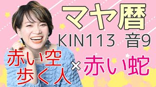 「人生変えたかったら憎いくらい行動しよう！」マヤ暦【KIN113】赤い空歩く人 赤い蛇 音9 開運ポイント