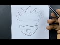 easy to draw how to draw satoru gojo easy step by step