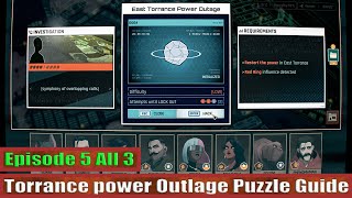 Dispatch Episode 5 All 3 Torrance Power Outlage Puzzle Guide