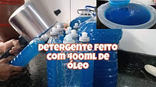 Detergente tipo Marim feito com 400 ml de óleo usado 😍