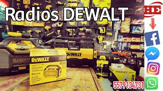 Altavoz Dewalt DCR010 y Radio Cargador Tough System  DWST08810