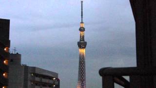 東京スカイツリー【雅】　ライトアップの瞬間 2012/05/28