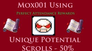 [Unleashed] Using 21 Unique Potential Scrolls 50% - Global MapleStory Bera